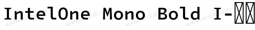 IntelOne Mono Bold I字体转换